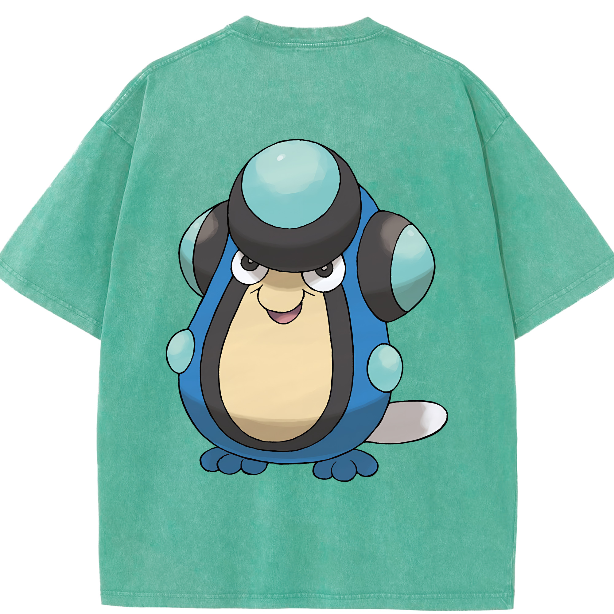 （画像用） ポケットモンスター Pokémon 綿100% ヴィンテージ風 半袖Tシャツ（背面プリント）